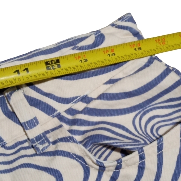 Zara Abstract Marble Print High Rise Straight Leg Pants Women’s Size 8 - Picture 6 of 10